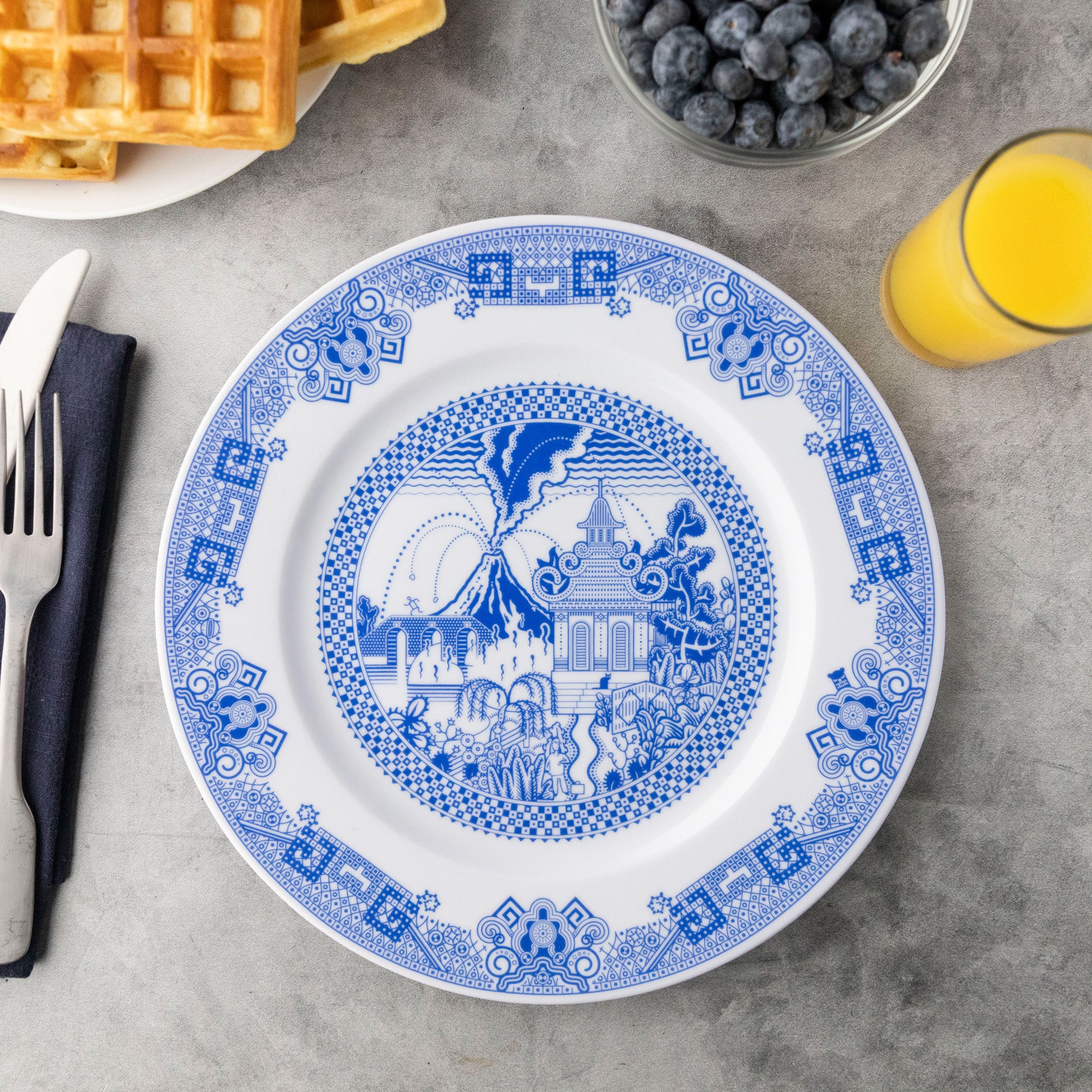 Volcano Dinner Plate 6 - Image 3