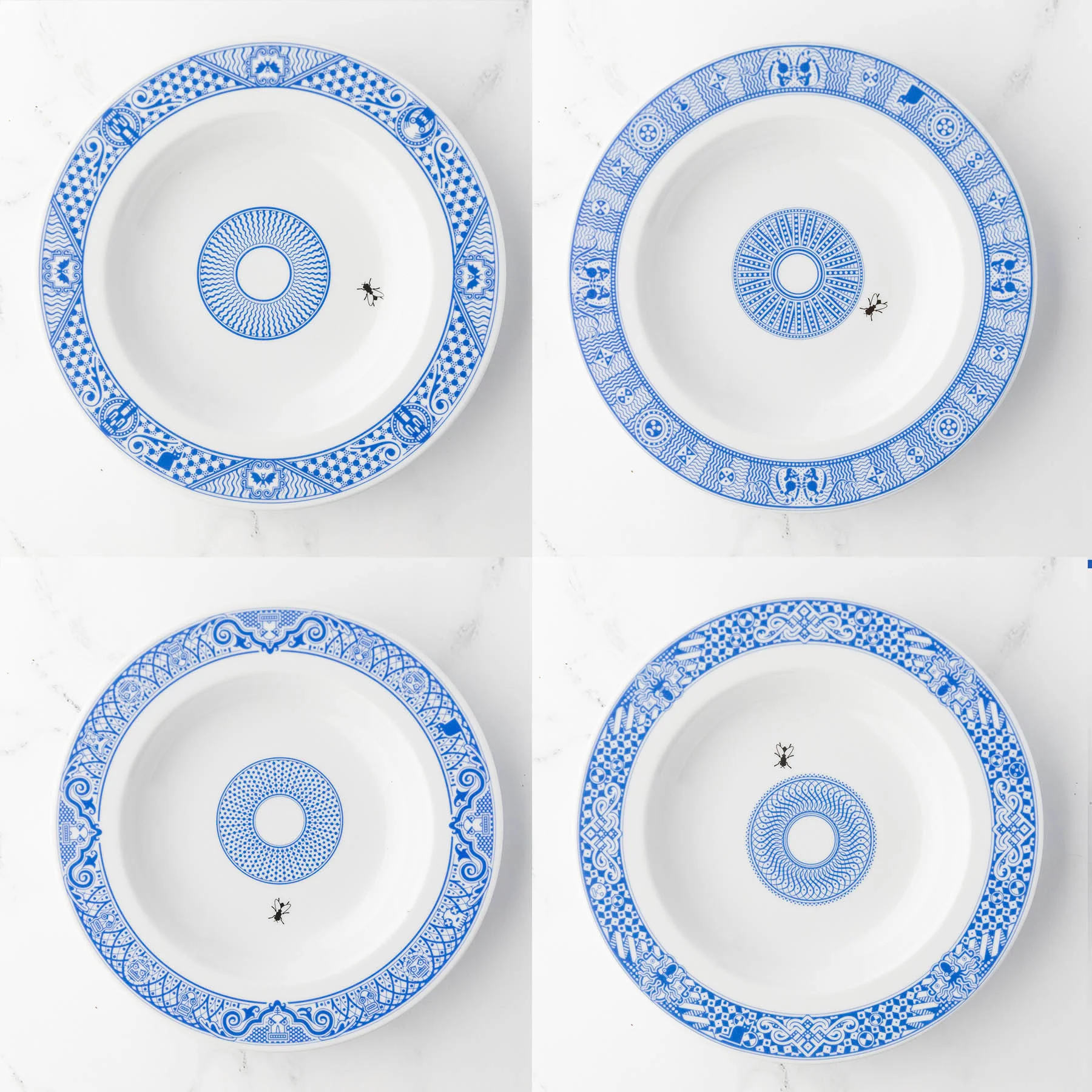 Fly Shallow Bowls (Set of 4) - Image 7